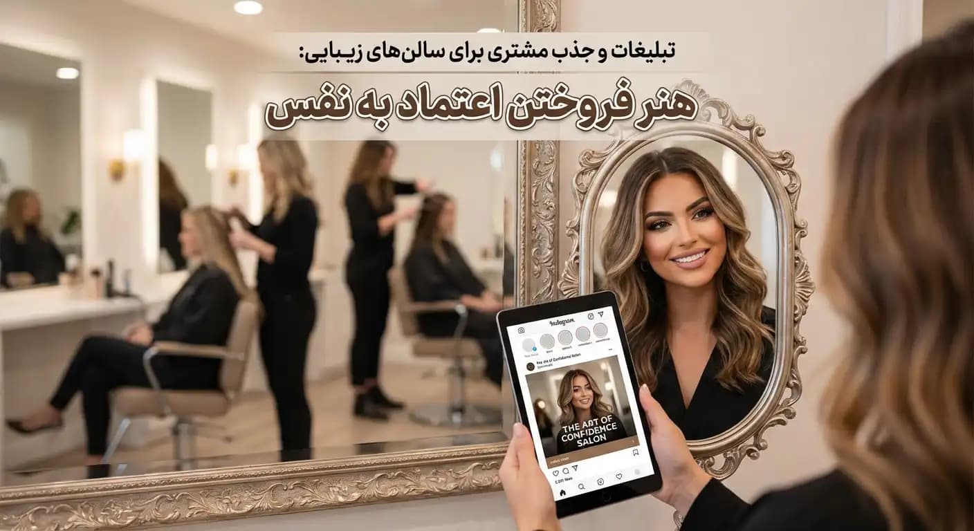 تبلیغات و جذب مشتری برای سالن‌های زیبایی: هنر فروختن اعتماد به نفس
