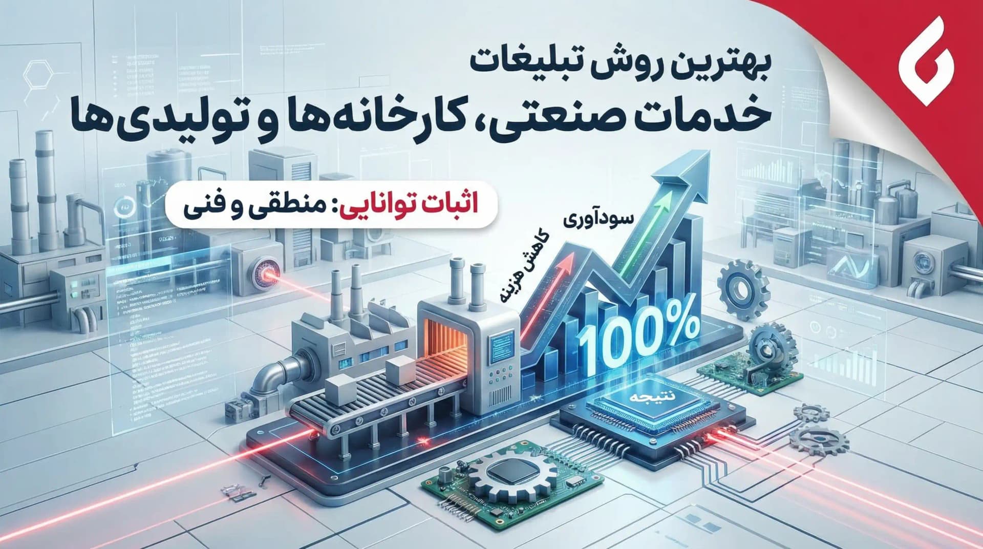 بهترین روش تبلیغات خدمات صنعتی، کارخانه ها و تولیدی ها | نتیجه 100%